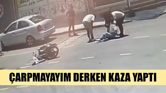 Çarpmayayım derken kaza yaptı
