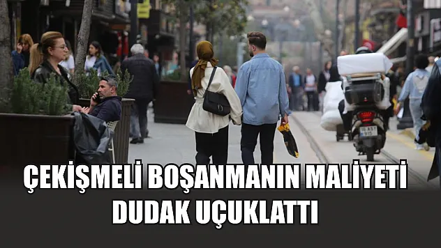 Çekişmeli boşanmanın maliyeti dudak uçuklattı