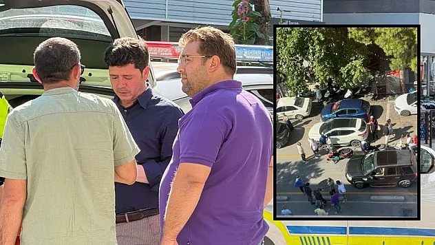 CHP Muğla İl Başkanı Kızıl aracından inerken kapıya çarpan motosikletli yaralandı
