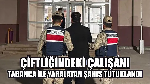 Çiftliğindeki çalışanı tabanca ile yaralayan şahıs tutuklandı