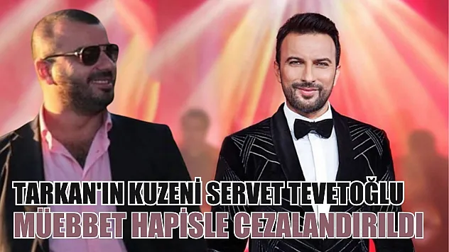 Cinayet davasında yargılanan Tarkan'ın kuzeni Servet Tevetoğlu müebbet hapisle cezalandırıldı