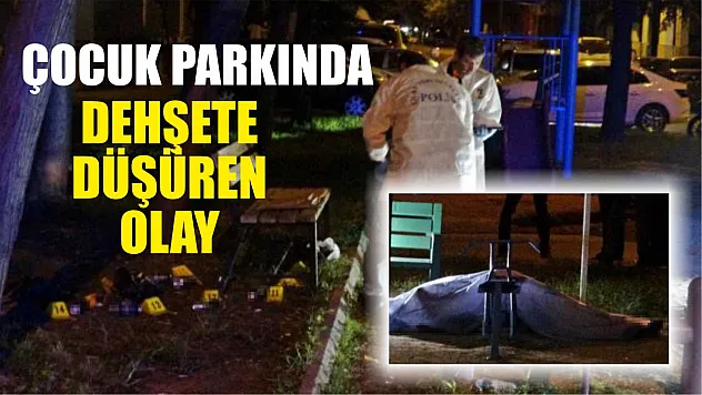 Çocuk parkında dehşete düşüren olay