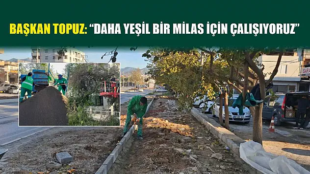 Başkan Topuz: 'Daha yeşil bir milas için çalışıyoruz'