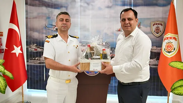 Dalaman Belediye Başkanı Durmuş'tan Yüzbaşı Çalık'a hayırlı olsun ziyareti