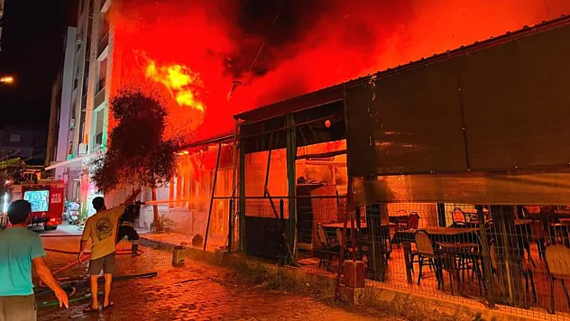 Dalaman'da işyeri yangını