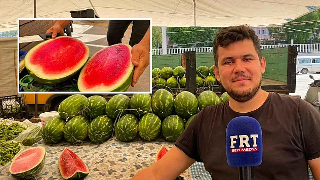 Dalaman'ın meşhur 'Otobüs Karpuzu' Fethiye tezgahlarında
