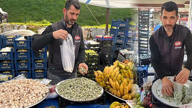 Datça Bademi, Yatağan'daki pazar tezgahlarında yerini aldı