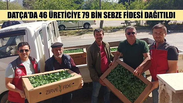 Datça'da 46 üreticiye 79 bin sebze fidesi dağıtıldı