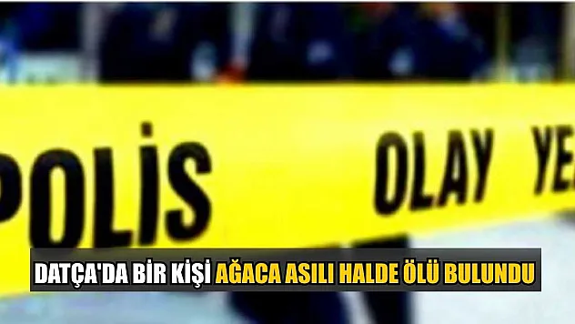 Datça'da bir kişi ağaca asılı halde ölü bulundu