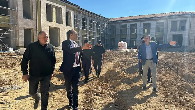 Datça'da Hükümet Konağı inşaatında inceleme