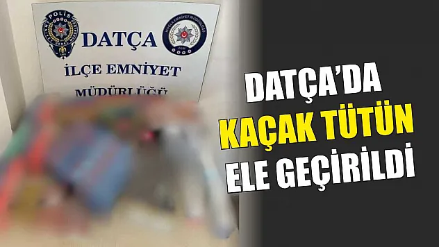 Datça'da kaçak tütün ele geçirildi