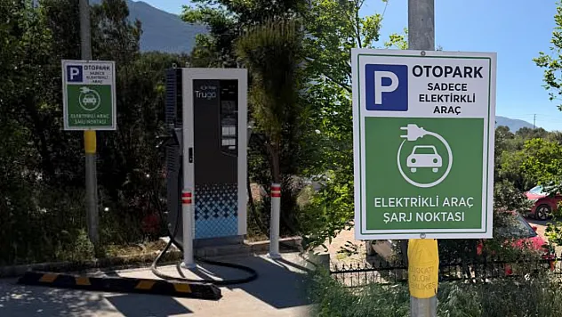 Datça Devlet Hastanesi'nde elektrikli araç şarj dönemi başladı