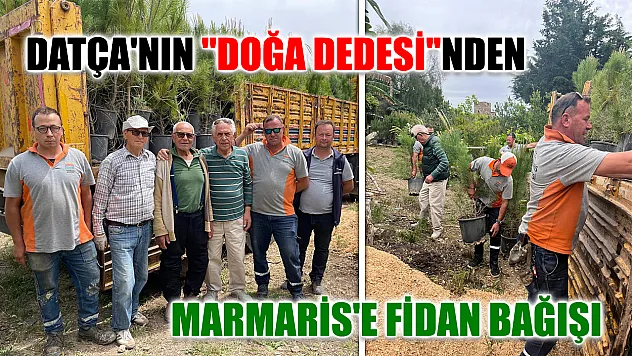 Datça'nın 'Doğa Dedesi'nden Marmaris'e fidan bağışı