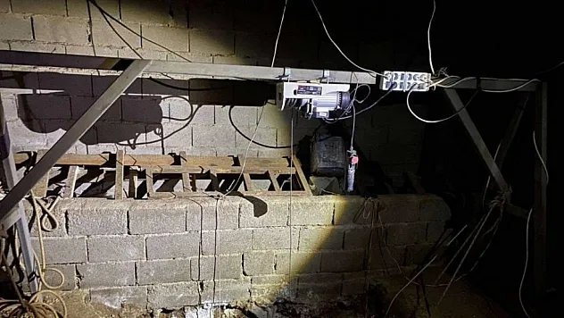 Define operasyonu! 40 metre derinlikte kuyu açıp, asansör sistemi kurmuşlar