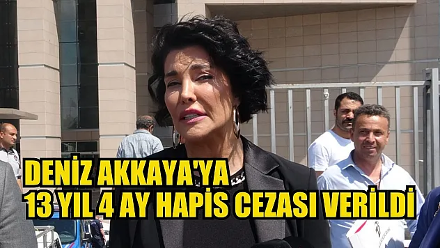 Deniz Akkaya'ya 13 yıl 4 ay hapis cezası verildi