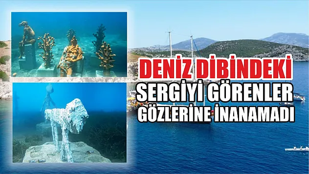 Deniz dibindeki sergiyi görenler gözlerine inanamadı