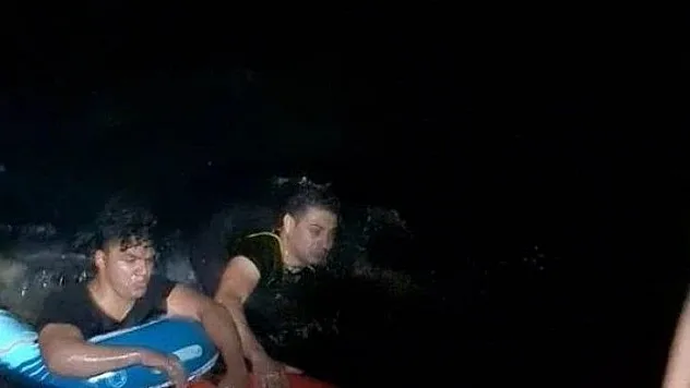 Deniz yatağı ile Yunan Adasına geçmeye çalıştılar