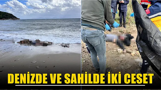 Denizde ve sahilde iki ceset