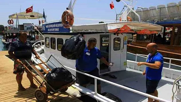 Denizlerde 7 atık alım teknesi hizmet verecek