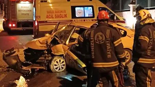 Denizli'de kazada ağır yaralanan taksi şoföründen acı haber geldi