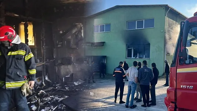 Denizli'de kuruyemiş fabrikasında korkutan yangın
