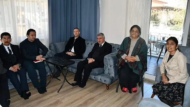 Depremzede aileler ziyaret edildi