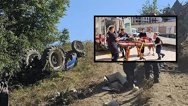 Devrilen traktörün altında kalan sürücü hayatını kaybetti