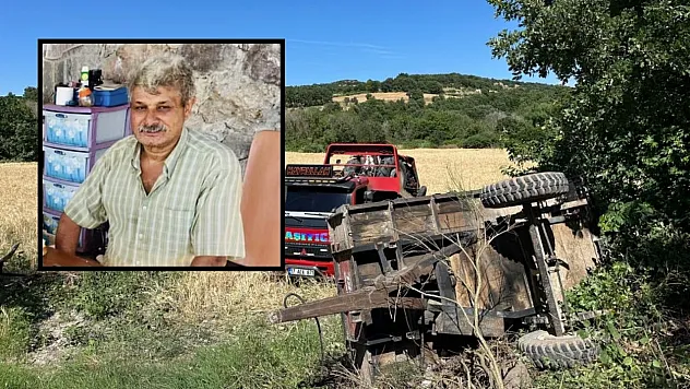 Devrilen traktörün sürücüsü hayatını kaybetti