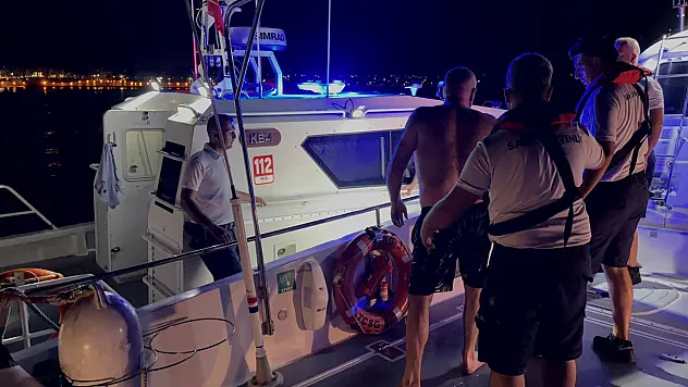 Didim açıklarında alabora olan teknedeki 2 kişi kurtarıldı