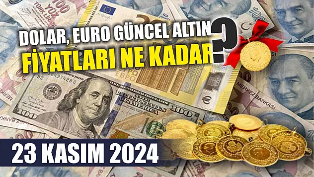Dolar, Euro güncel Altın fiyatları ne kadar? 23 Kasım 2024