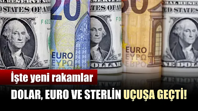 Dolar, euro ve sterlin uçuşa geçti! İşte yeni rakamlar