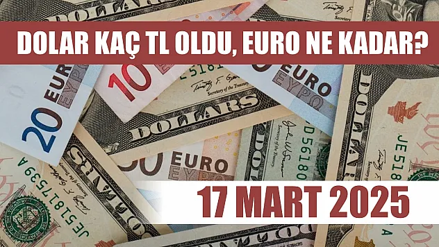 Dolar kaç TL oldu, Euro ne kadar? 17 Mart 2025
