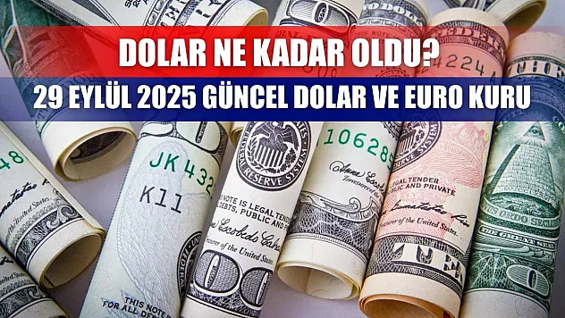 Dolar Ne Kadar Oldu? 29 Eylül 2025 Güncel Dolar ve Euro Kuru