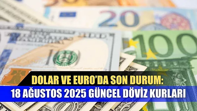 Dolar ve Euro'da Son Durum: 18 Ağustos 2025 Güncel Döviz Kurları