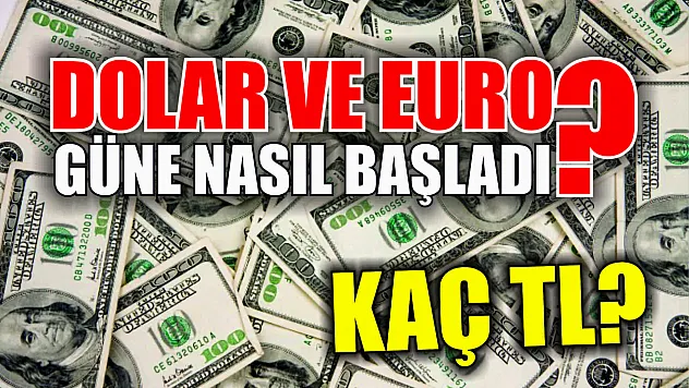 Dolar ve Euro güne nasıl başladı, kaç TL?