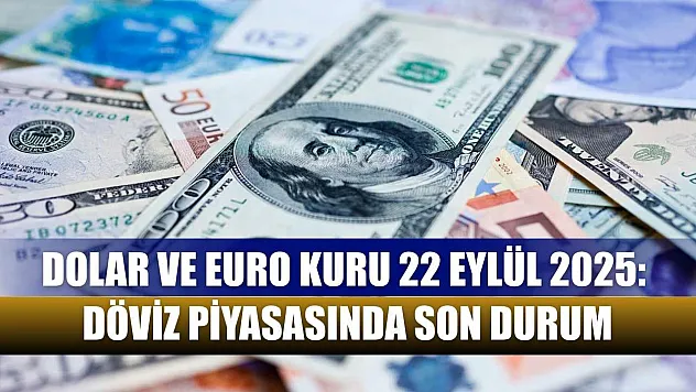 Dolar ve Euro Kuru 22 Eylül 2025: Döviz Piyasasında Son Durum