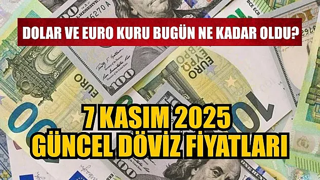 Dolar ve Euro kuru bugün ne kadar oldu?  7 Kasım 2025 güncel döviz fiyatları