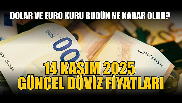 Dolar ve Euro kuru bugün ne kadar oldu?  14 Kasım 2025 güncel döviz fiyatları