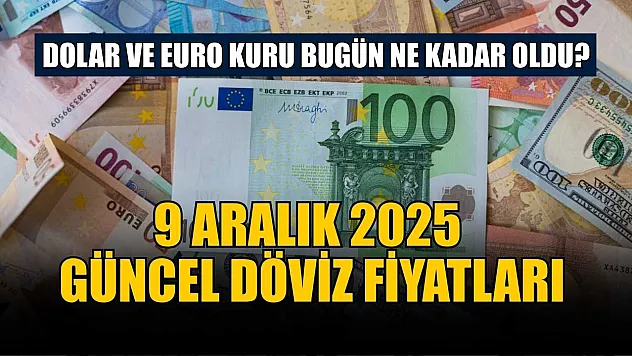 Dolar ve Euro kuru bugün ne kadar oldu?  9 Aralık 2025 güncel döviz fiyatları