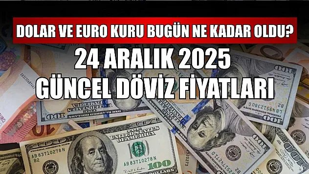 Dolar ve Euro kuru bugün ne kadar oldu?  24 Aralık 2025 güncel döviz fiyatları