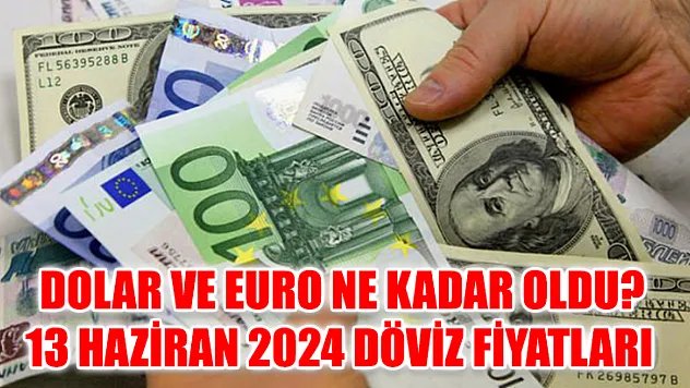 Dolar ve Euro ne kadar oldu? 13 Haziran 2024 döviz fiyatları