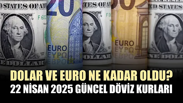 Dolar ve Euro ne kadar oldu? 22 Nisan 2025 güncel döviz kurları