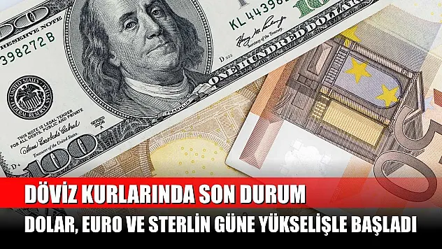 Döviz kurlarında son durum: Dolar, Euro ve Sterlin güne yükselişle başladı