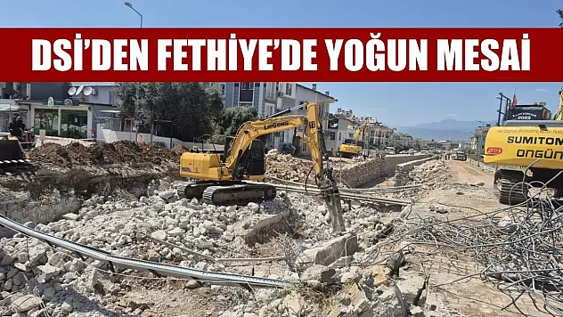 DSİ'den Fethiye'de Yoğun Mesai