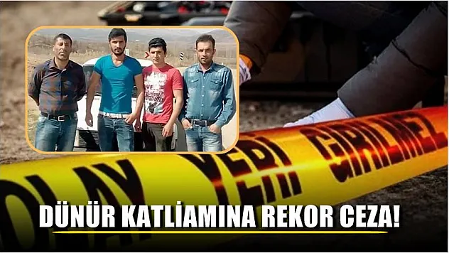 Dünür katliamına rekor ceza!