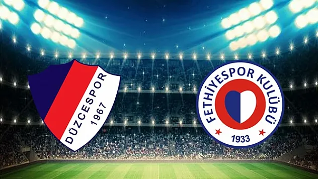 Düzce Cam Düzcespor – Fethiyespor maçı ilk 11'leri belli oldu!