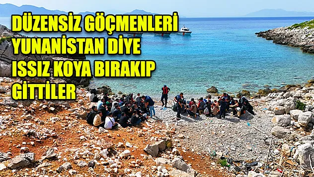 Düzensiz Göçmenleri Yunanistan Diye Issız Koya Bırakıp Gittiler