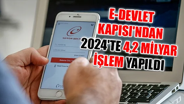 e-Devlet Kapısı'ndan 2024'te 4,2 milyar işlem yapıldı