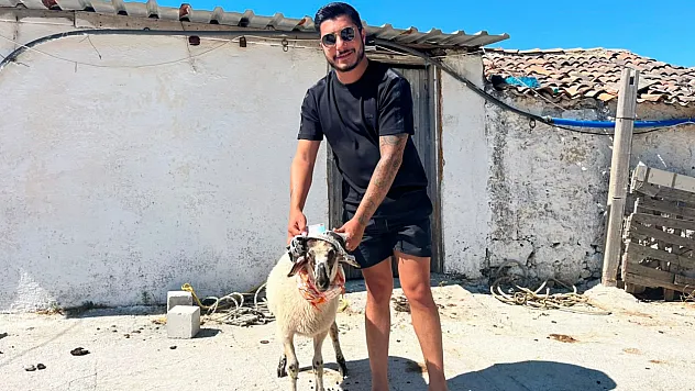 Ehliyetine 5 yıl sonra kavuştu, sevincini kurban keserek kutladı