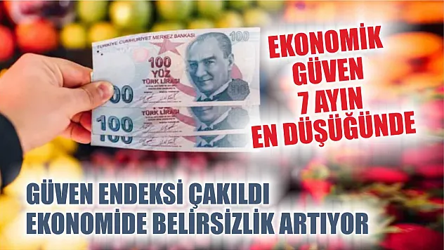 Ekonomik güven 7 ayın en düşüğünde